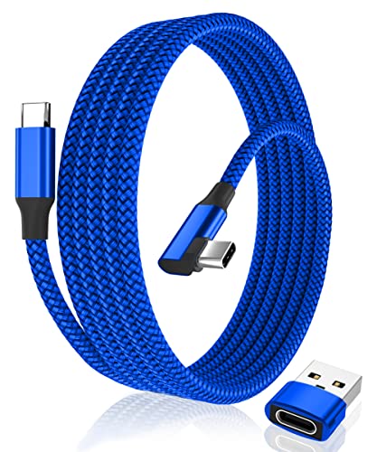 Elebase derékszögű USB Típus C C 100W Kábel 6.6 FT USB-EGY Adapter,90 Fokos Tápellátás Gyors Töltés PD Töltő Kábel Mac Pro
