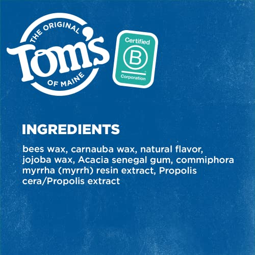 Tom a Maine Természetesen Viaszolt Antiplaque Lapos Fogselyem, Fodormenta, 32 Méter 6-Pack (Csomagolás Eltérőek Lehetnek)