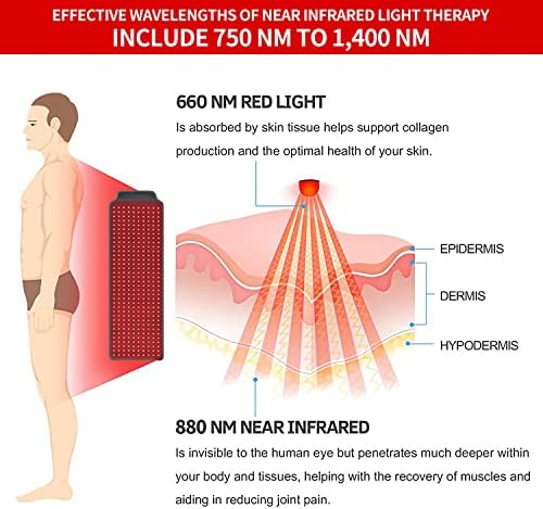 A vörös Fény Terápia Öv Test 350LED, Infravörös Vörös Fény Terápia Wrap 40W,660nm, valamint 850nm 3-az-1-es Láb Térd Ízület,