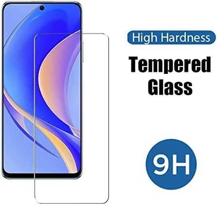 [3 Csomag] ZMONE Edzett Üveg Huawei Nova Y90 képernyővédő fólia,9H Keménység a Nagy Felbontású Clear karcálló Buborék Szabad