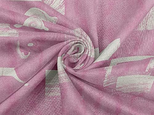 oneOone Műselyem Rózsa, Rózsaszín Anyagból Abstracts Anyagból, Varrás Nyomtatott Kézműves Szövet, A gyár által 56 cm Széles