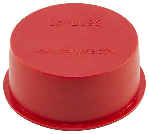 Caplugs ZQTV1Q1 Műanyag Kúpos Vinil Kap Dugót. TV-1, PVC, Kap-OD 0.180 Plug ID 0.270, Piros (Csomag 100)