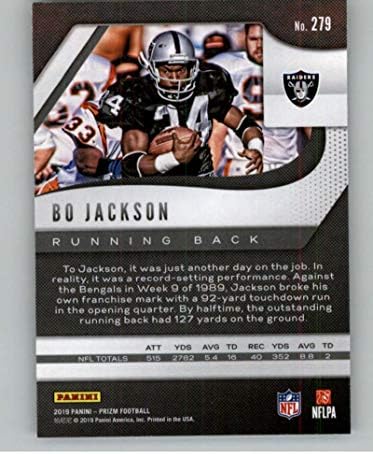 2019 Panini Prizm 279 Bo Jackson Los Angeles Raiders NFL Labdarúgó-Trading Card