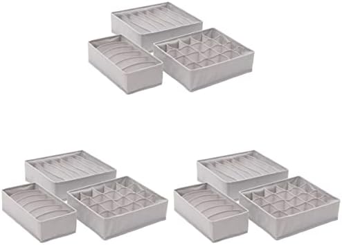 Alipis 9 db Zokni, alsógatya, szervező doboz összecsukható fehérnemű tároló dobozok fehérneműs fiók elválasztó Fehérneműs