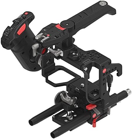 JTZ DP30 JL-JS7 Kamera Ketrec Stabilizátor, 15mm Vasúti Rod alaplap Rig + Elektronikus Felső Kilincs + Váll Pad, illetve