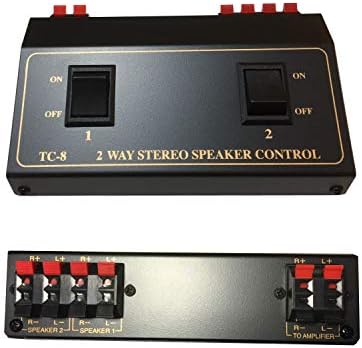 2 Pár Hangsugárzó Választó Kapcsoló Switcher Splitter Box