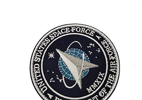 Kör, Téglalap alakú Egyesült Államok Tér Erő (USSF) Patch Hímzett Embléma Taktikai Dekoratív Applied Hook & Hurok Támogatta