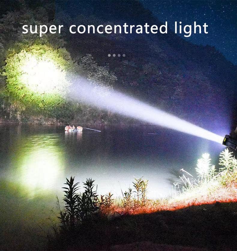 Napenergiával Tölthető Zseblámpa Magas Lumen 8 Izzók COB Sidelight, Magas Fényerő 4 Módok távolsági Fényszóró, Hordozható