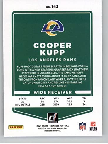 2021 Donruss 142 Cooper Kupp Los Angeles Rams NFL Labdarúgó-Kártya NM-MT