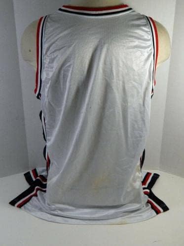 A Team USA-ban a Kosárlabda Üres Játék Kiadott Fehér Jersey 52+3 DP20295 - NBA Játék Használt