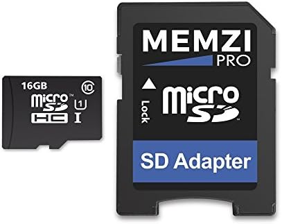 MEMZI PRO 16GB Class 10 90MB/s Micro SDHC Memória Kártya SD Adapter SpyTec Autó Dash Kamerák