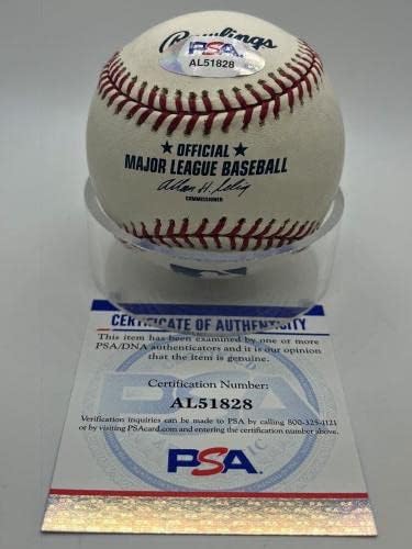 Jalal Leach San Francisco Giants Aláírt Autogramot Hivatalos MLB Baseball PSA DNS - Dedikált Baseball