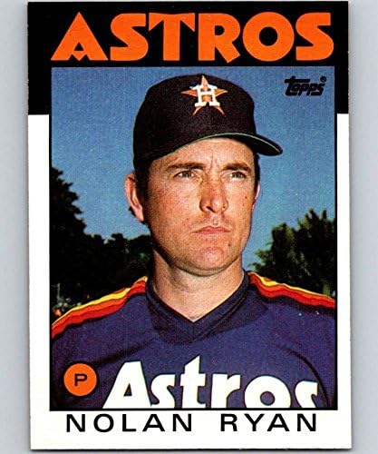 1986 Topps 100 Nolan Ryan MLB Baseball Trading Card Houston Astros MLB Baseball Trading Card