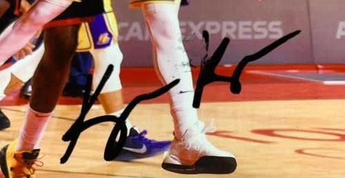 Kyle Kuzma Aláírt Los Angeles Lakers Kosárlabda 11x14 Fotó PSA AI81114 - Dedikált NBA-Fotók