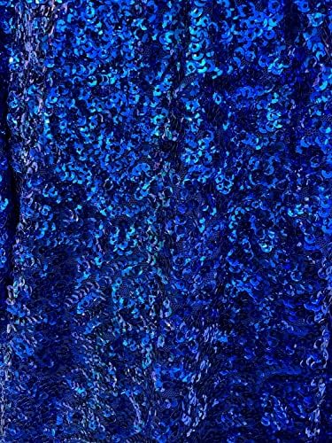 Bianca Royal Kék Allover Flitterekkel a Hálós Anyagból, A gyár által - 10104