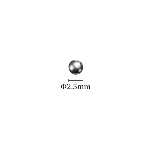 Kozelo 50pcs Precíziós Labdák - [2.5 mm] 304-es Rozsdamentes Acél Csapágyak Használata, Szilárd