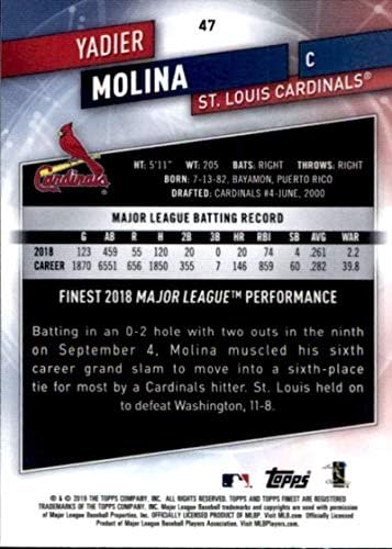 2019 Legszebb 47 Yadier Molina St. Louis Cardinals MLB Baseball Trading Card