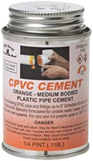 FixtureDisplays® CPVC Cement (Narancs) - Közepes Testű 55 gal. Minden 07210-BLACKSWAN-1PK-NPF