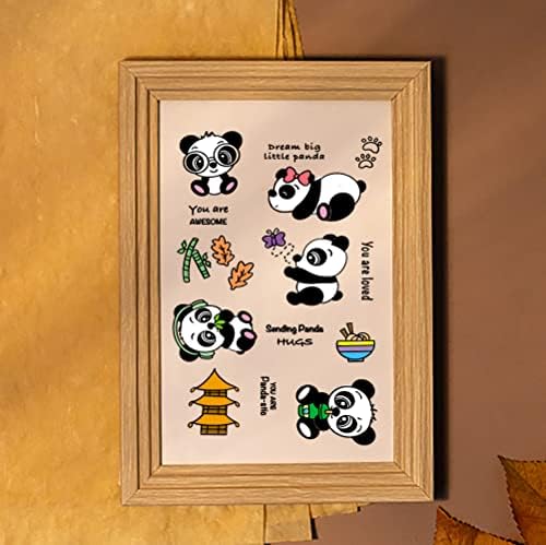 Panda Vágás Meghal, Tiszta Bélyegek Pandák Szavak Tiszta Bélyeget a Die Vágások Kártya Készítés, Rajzfilm Állat Dombornyomás