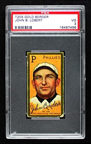 1911 T205 Hans Lobert Philadelphia Phillies (Baseball Kártya) PSA a PSA 3.00 Phillies