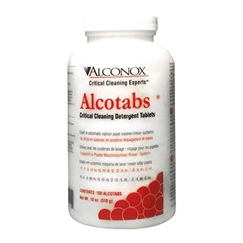 Alconox 1500 Alcotabs Kritikus Tisztítás Pezsgőtabletta Mosogatószer Tabletta (100 Gróf Üveg)