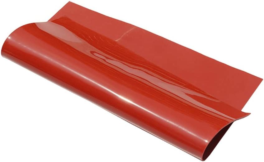 500X500MM Vörös Szilikon Gumi Lemez 1MM 2MM 3MM 4MM 5MM Gumi Lemez Mat Magas hőállóság Silikon gumiszőnyeg (Vastagság:3MM)