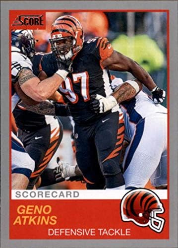2019 Pontszám Scorecard 99 Geno Atkins Cincinnati Bengals NFL Labdarúgó-Trading Card