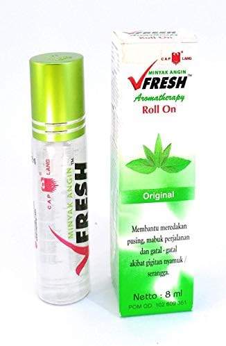 Sas Márka VFresh (V Friss) Eredeti (Citrus) - Gyógyszeres Aromaterápiás Roll-On Olaj, 8 ml (Pack 4)
