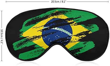 Veterán Brazil Zászló Alszik Szem Maszk a Szem Árnyék, Állítható Heveder Kendő repülés