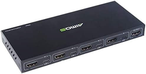 MOOKEENONE HDMI 2.0-Kompatibilis USB Kimenet KVM Switch Képernyő Váltó Osztott Billentyűzet-Egér AM-KVM401