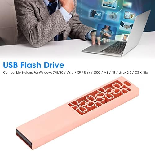 USB Flash Memória, Fém Földrengés Ellenállás USB2.0 Felület Támogatja a Forró Cserélhető, Rózsaszín Flash Disk Készülékek