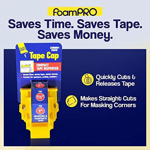 FoamPro 3 Pack Kap Kompakt Ragasztószalag Adagoló, 1, 1 1/2 2 Maszkolás, valamint festőszalagot