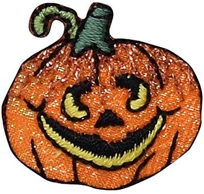 Halloween Kis Tökfej Jack O'Lantern Hímzett Vasalót Javítás