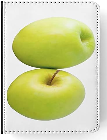 Két Zöld Egészséges Alma Gyümölcs FLIP Tabletta ESETBEN Fedezi az Apple IPAD AIR (2020) (4. GEN) / IPAD AIR (2022) (5 GEN)