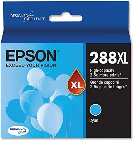 EPSON T288 DURABrite Ultra Tinta Nagy Kapacitású Cián -Patron (T288XL220-S), Válasszuk a lehetőséget, Epson Expression Nyomtatók
