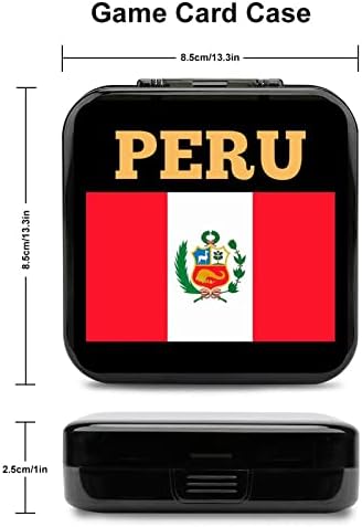 Peru Zászló Játék Kártya Esetében Kapcsoló Szabott Minta Kapcsoló Lite Hordozható Tároló Doboz 24 Játék Kártya Slot