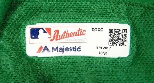 2017 Detroit Tigers Efren Navarro 74 Játék Kiadott Zöld Jersey Patrik Mr O 2 - Játék Használt MLB Mezek
