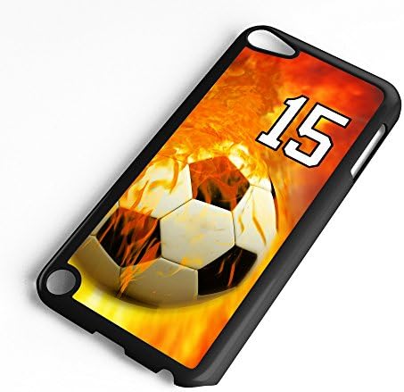 iPod Touch Case 6. Generációs vagy 5. Generációs Futball-Labda 5400 Választani Minden Játékos Jersey-i Száma 15 Fekete Műanyag