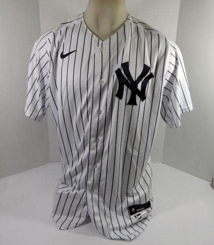 2021 New York Yankees Sal Romano 68 Játék Kiadott Pos Használt Fehér Jersey-16 P 5 - Játék Használt MLB Mezek