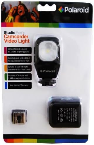 Polaroid Studio Sorozat Kamera Videó Fény olyan Konzol, HÁLÓZATI Adapter, 2 Újratölthető BatteriesFor A Canon Vixia HF R300,
