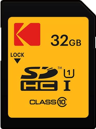 KODAK 32 GB Class 10 UHS-én U1 SDHC/XC Prémium Teljesítmény, Memóriakártya, Full HD videofelvétel, valamint a Magas Felbontású