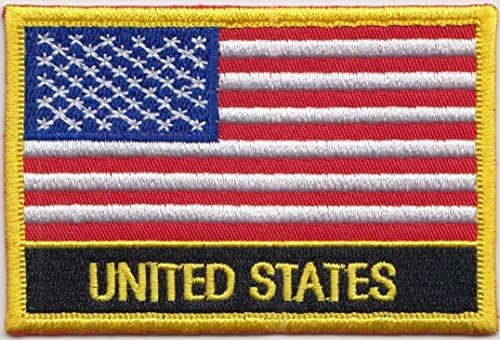 1000 Zászlók Amerikai Egyesült Államok AMERIKAI Ország Zászló Hímzett Blézer Jelvény Javítás
