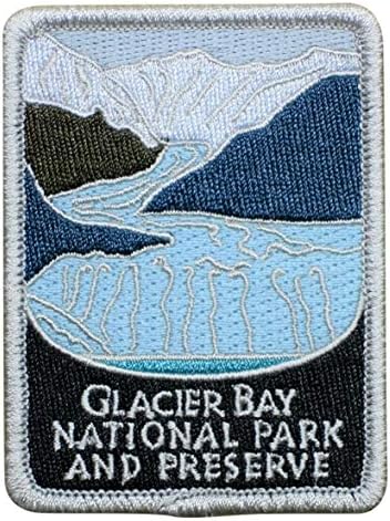 Glacier Bay Nemzeti Park Vas-On Applied Patch - Alaszka, Juneau, Nat 'l Megőrzése 3 - a Sapkák, Pólók, Cipők, Farmerek, Táskák,