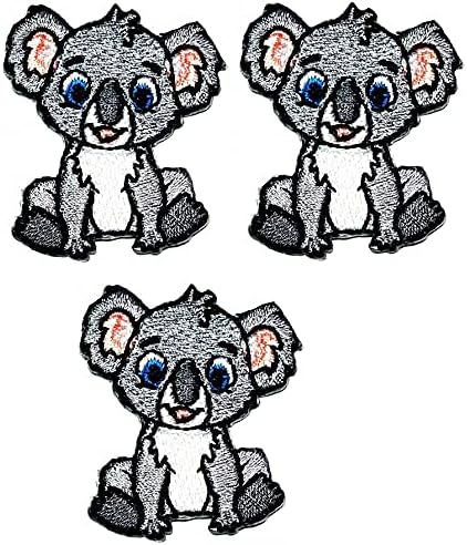 Umama Patch 3 Mini Koala Maci Aranyos Hímzett Javítás Kis medvebocs Koala Rajzfilm Gyerekeknek Varrni Vas A Foltok Ruha Ruha