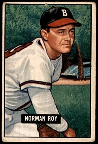 1951 Bowman 278 Norman Roy Boston Braves (Baseball Kártya) FAIR Bátrabbak