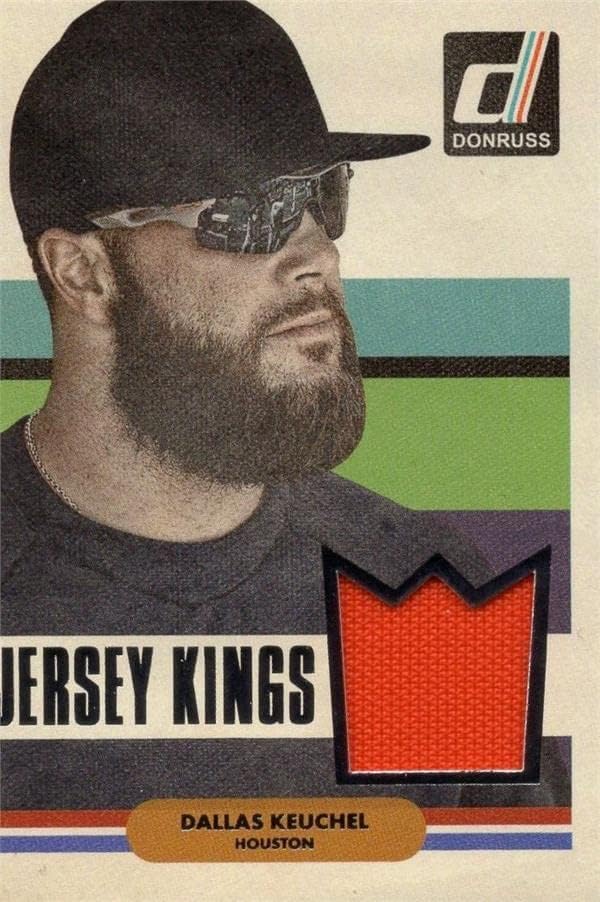 Dallas Keuchel játékos kopott jersey-i javítás baseball kártya (Houston Astros) 2018 Panini Donruss Jersey Királyok 14 -