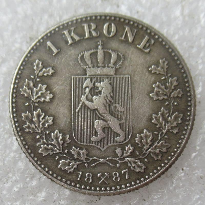 Norvégia 1 korona 1877-1904 7 Külföldi Példányban Emlékérme