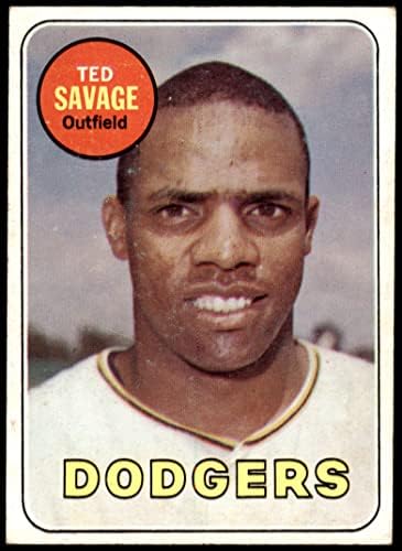 1969 Topps 471 YN Ted Vad Los Angeles Dodgers (Baseball Kártya) (Savage a Sárga Levelek) VG Dodgers
