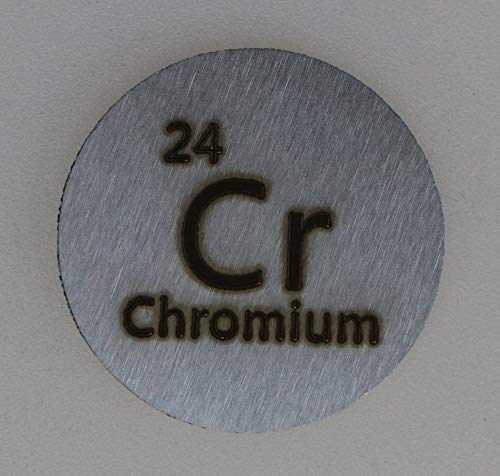 A króm (Cr) 24.26 mm Fém Lemez 99.99% Tisztaságú Gyűjtési vagy Kísérletek