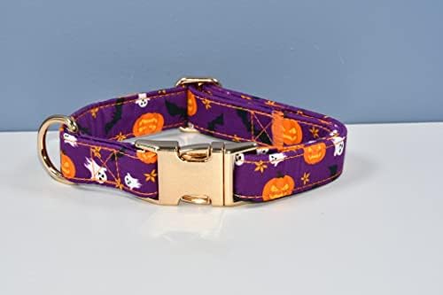Halloween Pumpkin Kutya csokornyakkendő Nyakörv Tartozék, Szellem Levehető Csokornyakkendő, Állítható Nyakörv Kis -, Közepes